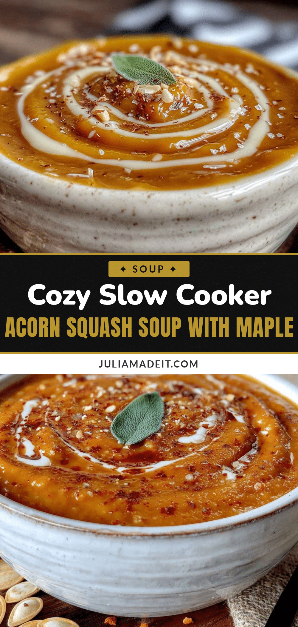 slow cooker acorn squash soup recipe