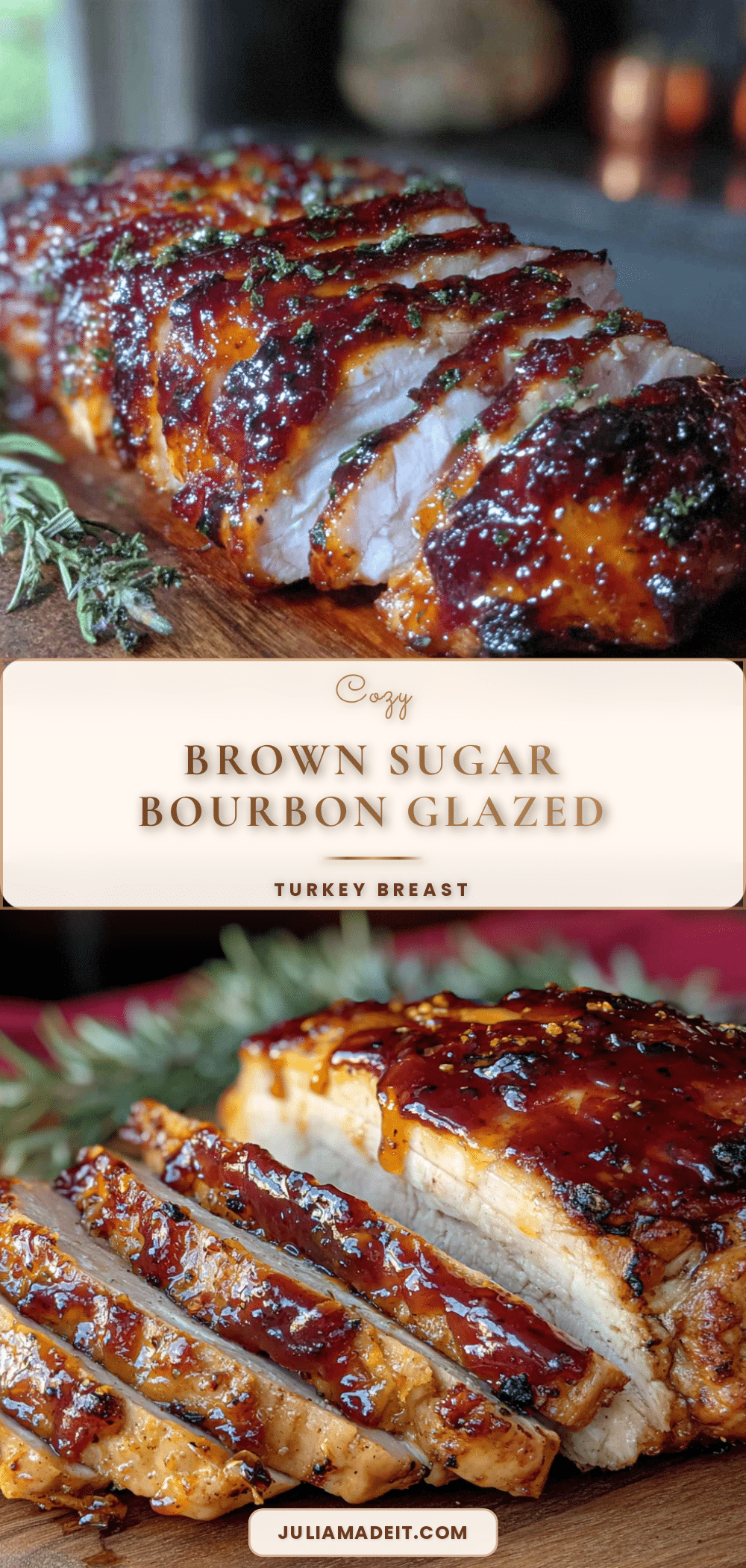 brown sugar bourbon glazed turkey breast recipe